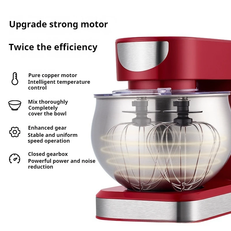 Professional 1000W Electric Stand Food Mixer 5L Planetary Food Mixersr Industrial Food Mixer Machine  Blender Kitchen Appliances