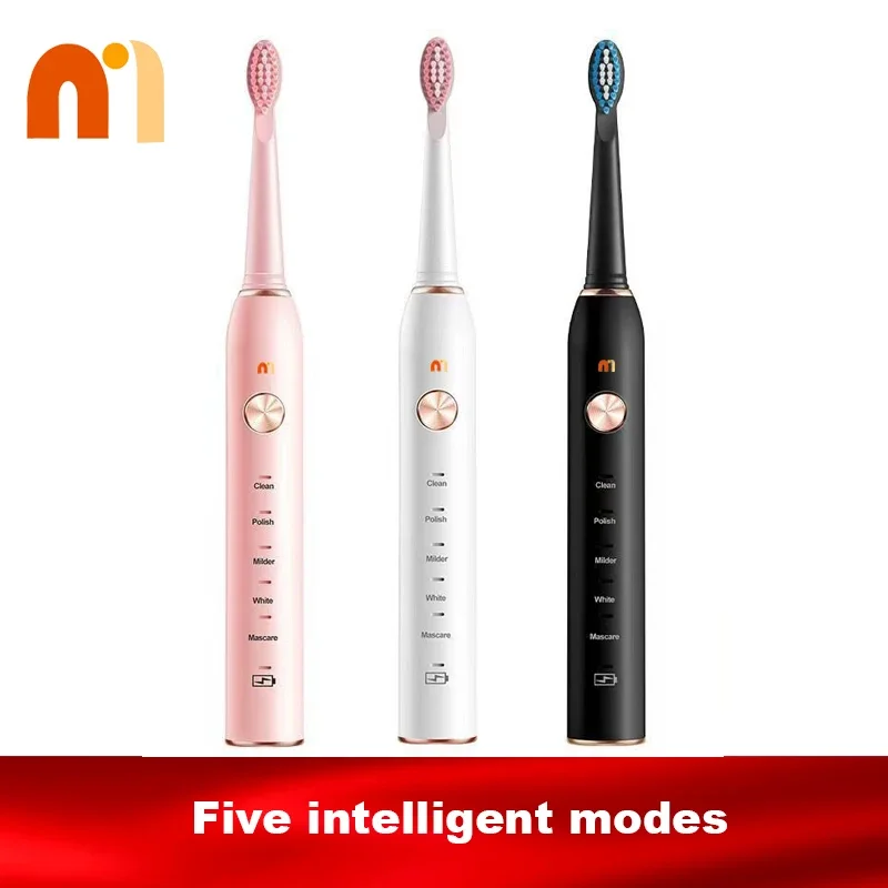 Irrigator Rechargeable Electric Toothbrush 5 Personalized Modes Deep Cleaning Wireless Electric Toothbrushes for Adults