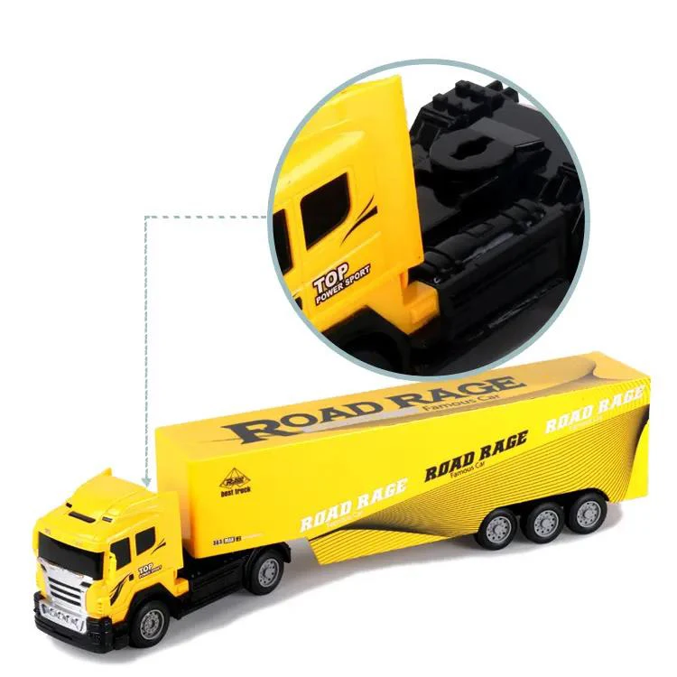 New Arrival Heavy Load Radio Control Toys Trucks Crane Car Rc 4 CH Container Truck Crane Made In China With Light