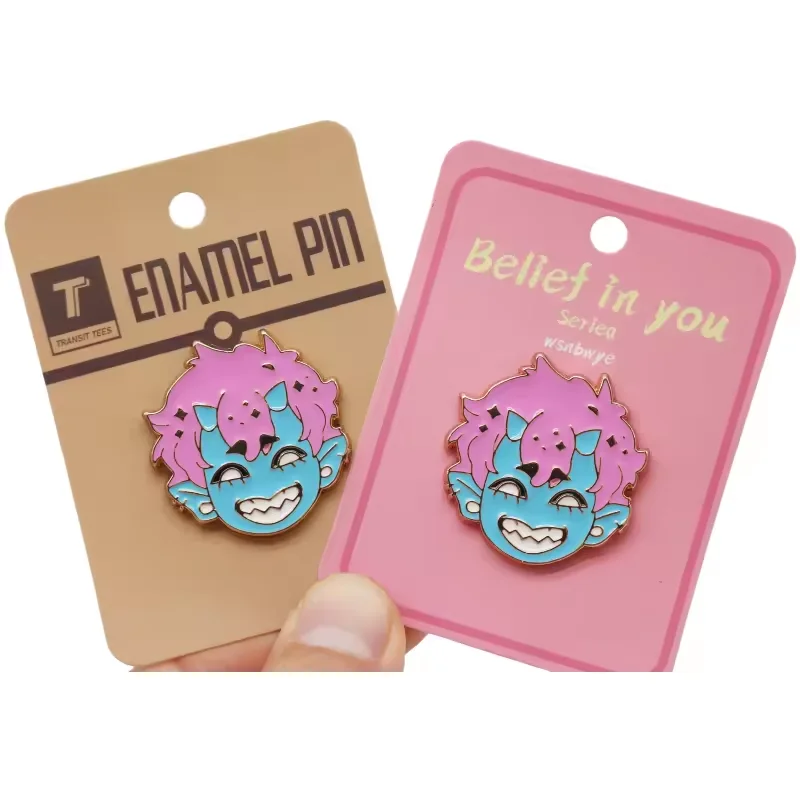 cute cartoon enamel pins food assorted metal anime  fashion custom businessDIY cow enamel pin cable connector Metal Badge