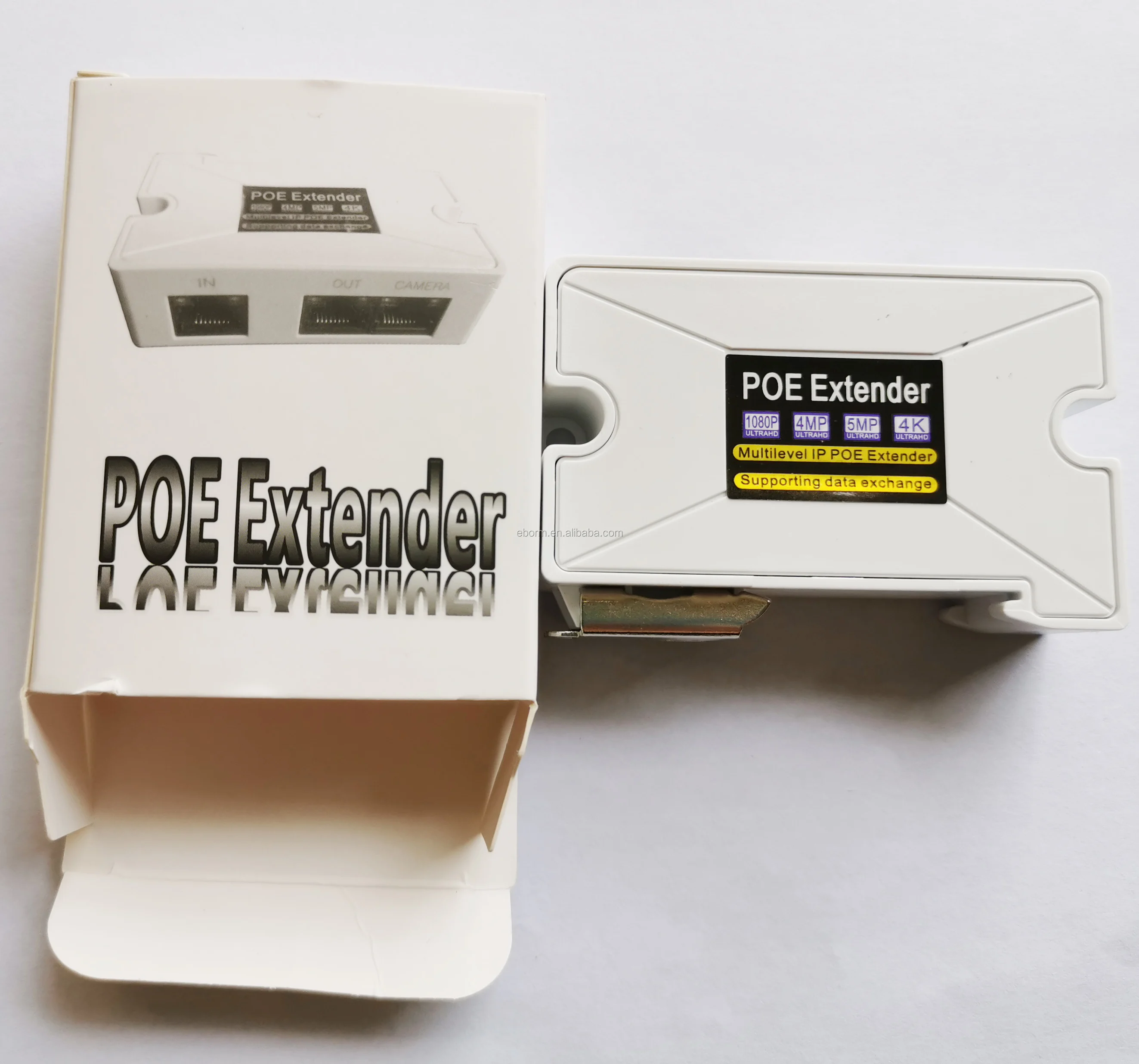 2 port poe extender 802.af/at 10/100MPOE Splitter Power Over Ethernet 330ft Over Cat5/6 Cable Powering extender