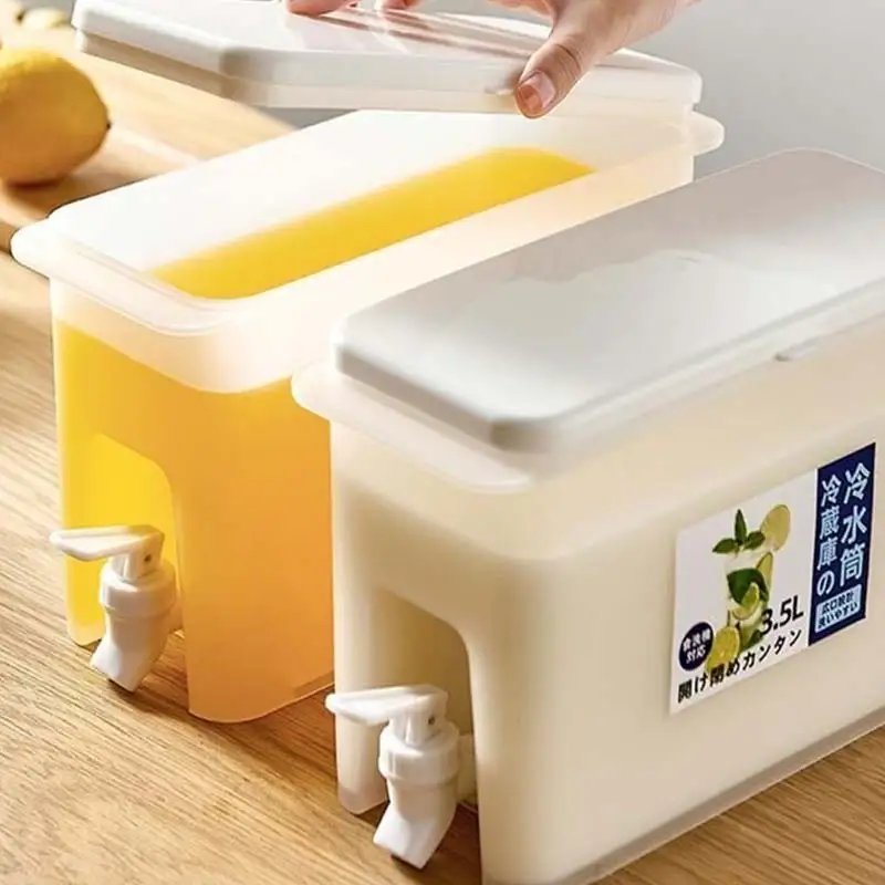 Household Refrigerator Cold Kettle With Faucet Large Capacity Lemon Fruit Teapot Ice Bucket