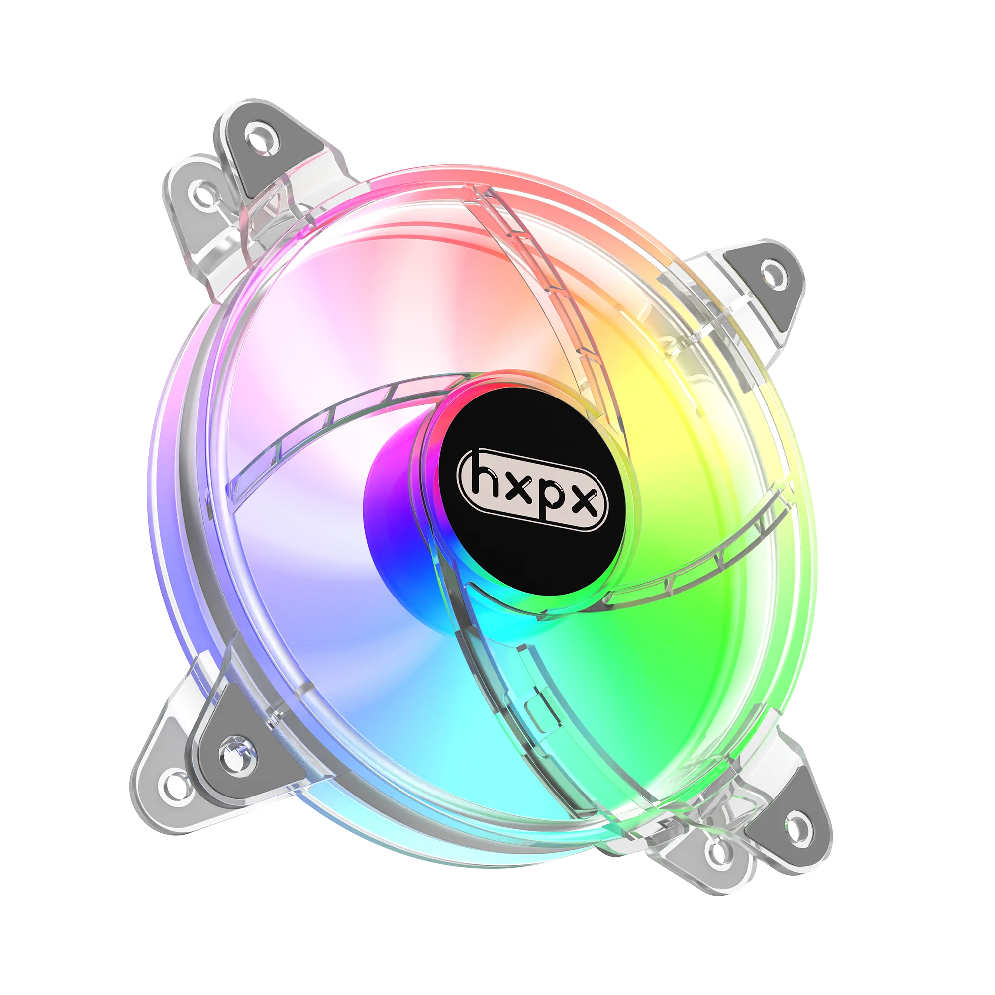 Wholesale OEM Ice Core-F-IC12 Crystal fan PC Case fan Symphony Computer Cooling Silent computer fan Molex 4PIN Fixed color LED