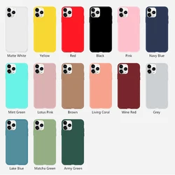 Anti Shock Proof Slim Matte Soft TPU Silicone Cover For Iphone 11 12 13 Mini Pro Max Case