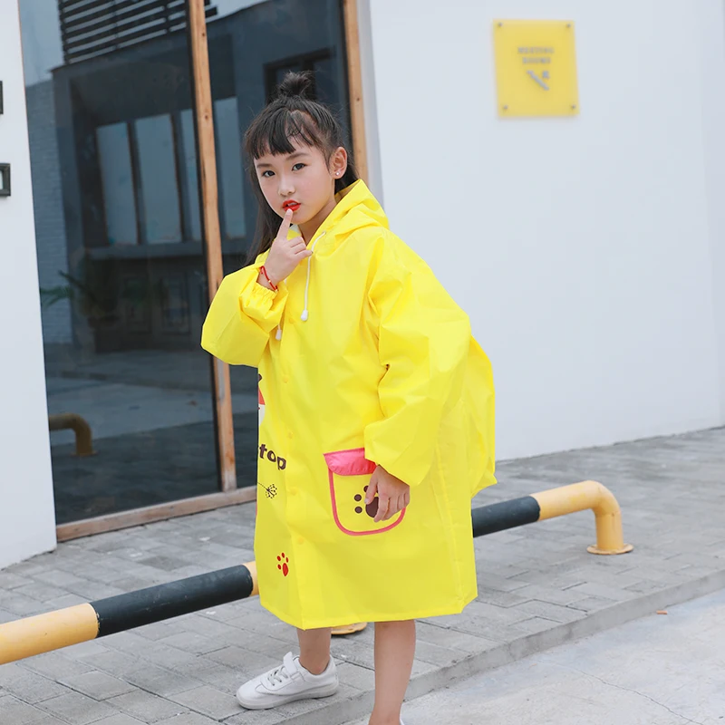Most Popular Multiple Colour Fashion Baby Raincoat Kids with Cartoon Pattern