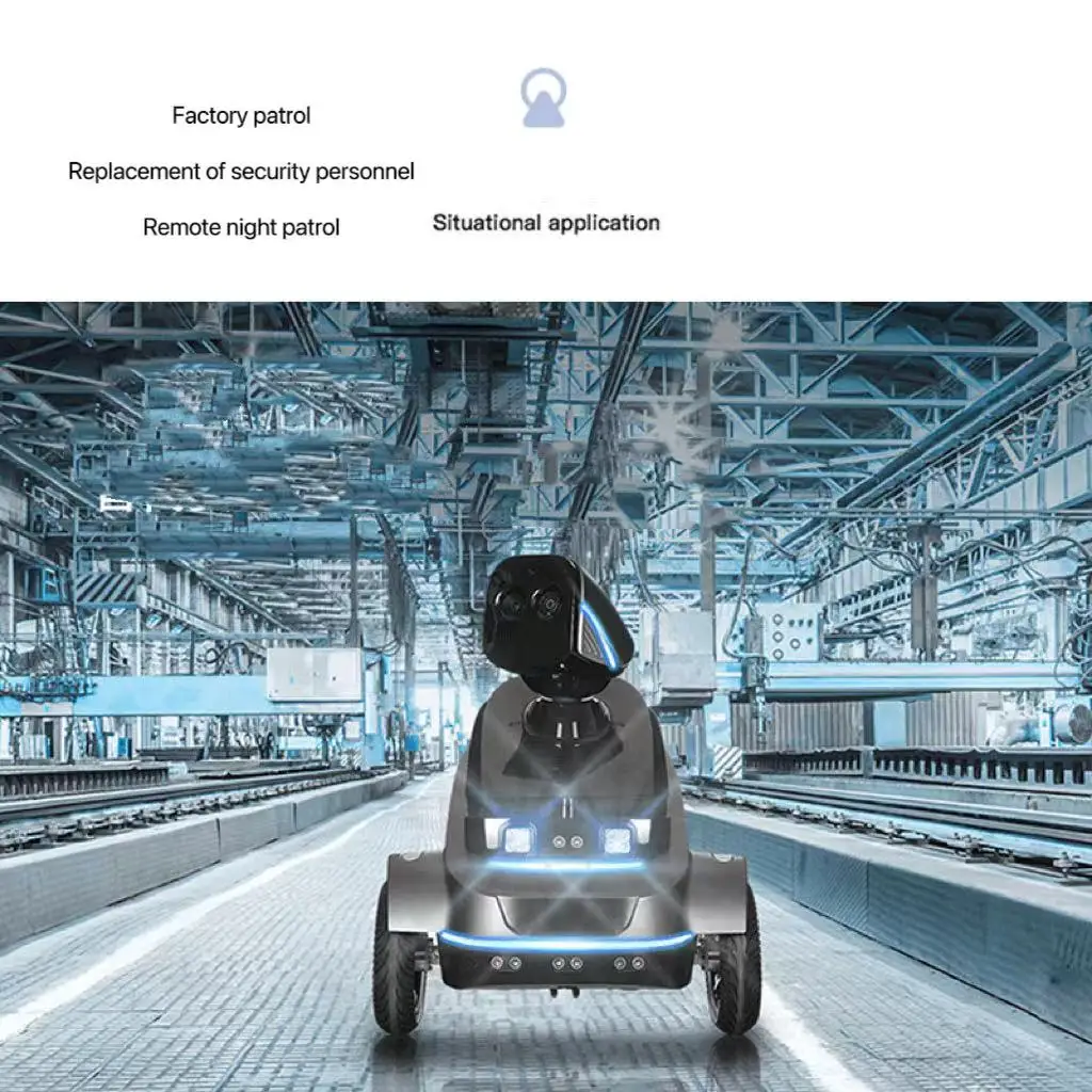 Patrol robot S2 intelligent security inspection high-definition monitoring AI visual recognition anomaly warning