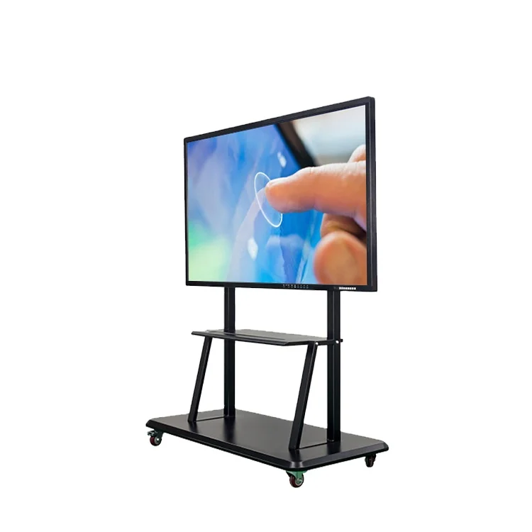 CE 86 inch 4K resolution LCD touch screen monitor all in one white interactive smart board