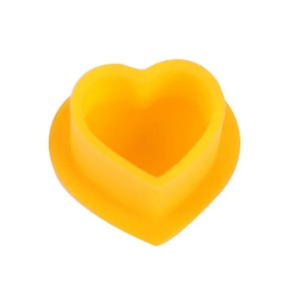 Splash-Proof Biodegradable Love-Shaped Tattoo Pigment Cup Silicone Tattoo Pigment Soft Cup Tattoo Pigment Cup