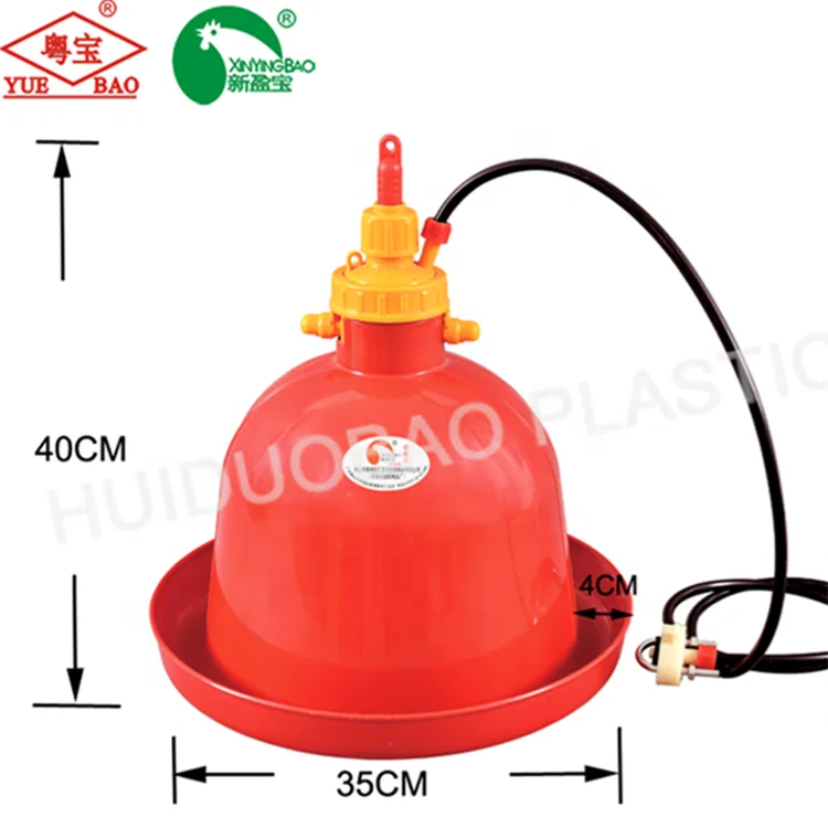 Automatic Chicken Duck Goose Drinking Drinkers Red Hanging Design Automatic Drinkers Animal Feeders