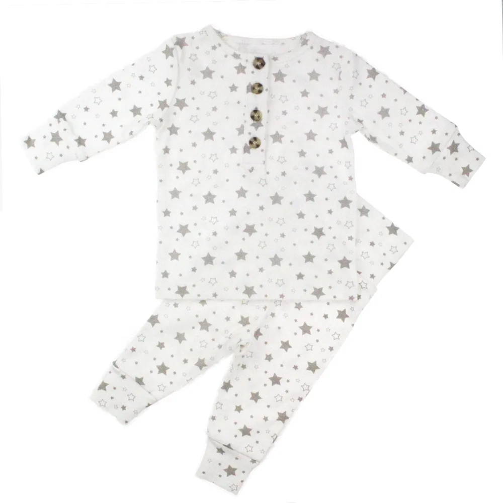  Factory custom wholesale long sleeve soft elastic 100% modal kids pajamas cotton