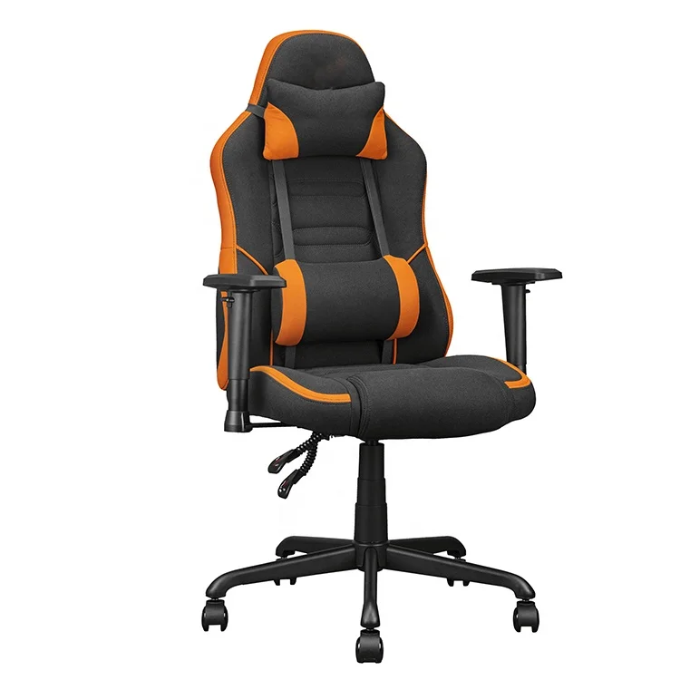 Ultimate Quality Orange Left Right Height Adjustment Reclining Revolving Chair Gaming Chair with 2 Direction Adjustable Armrest
