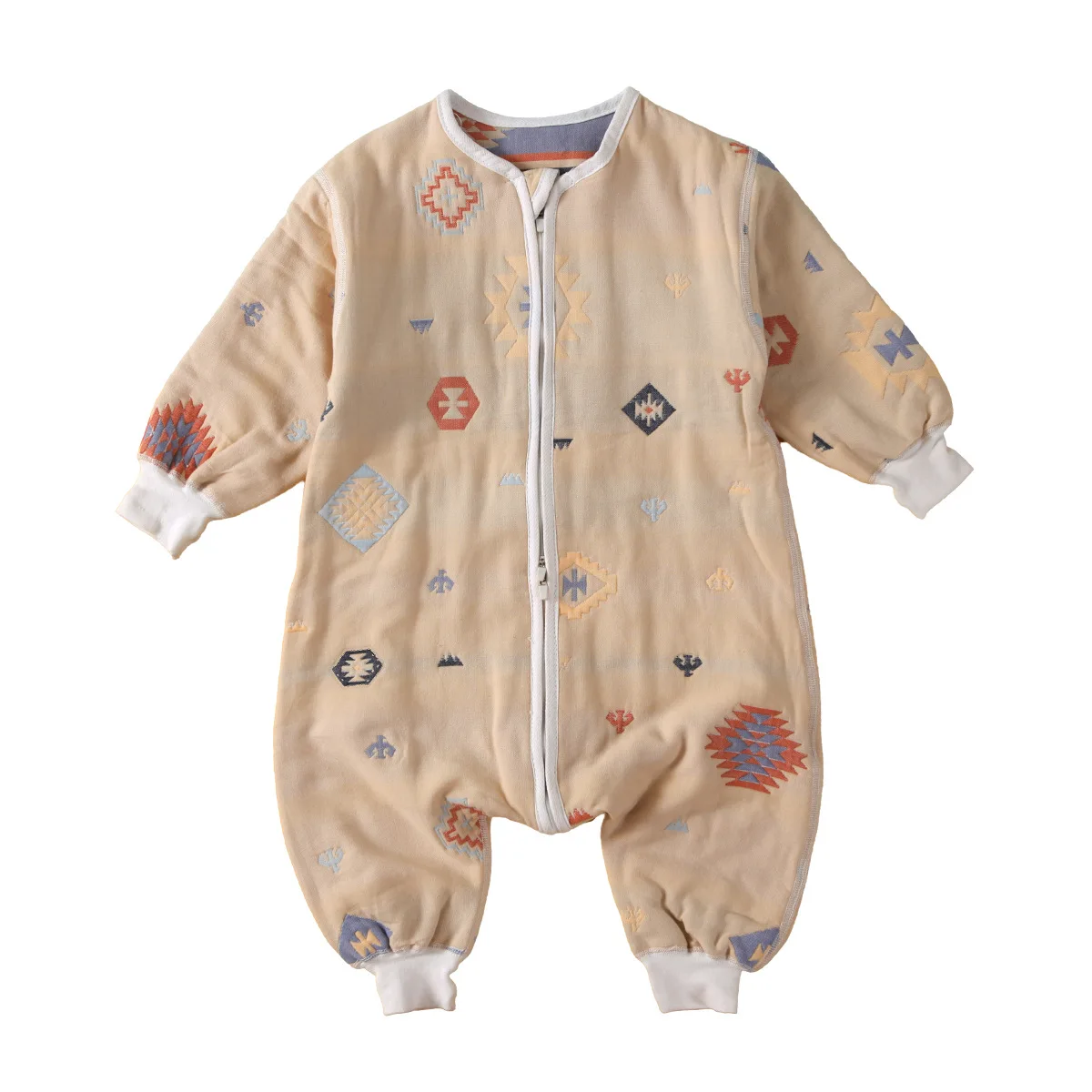 hot sell Six layer pure cotton gauze crawling clothes for babies in Japan and South Korea