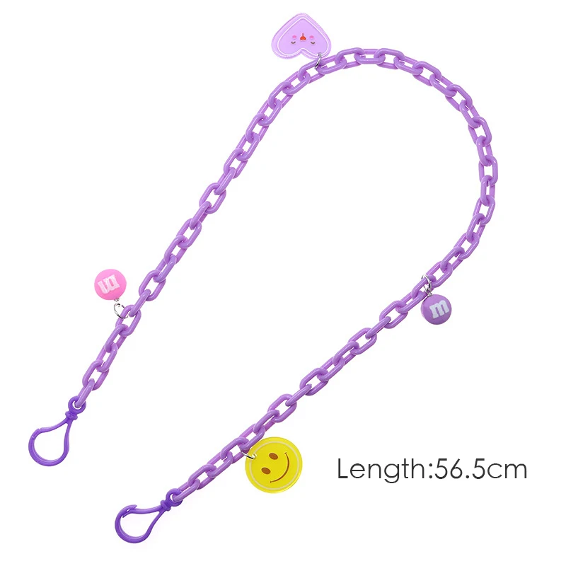  Hot Selling Children Resin Acrylic Face masking lanyard Anti-lost Masking Holder Strap Chain for