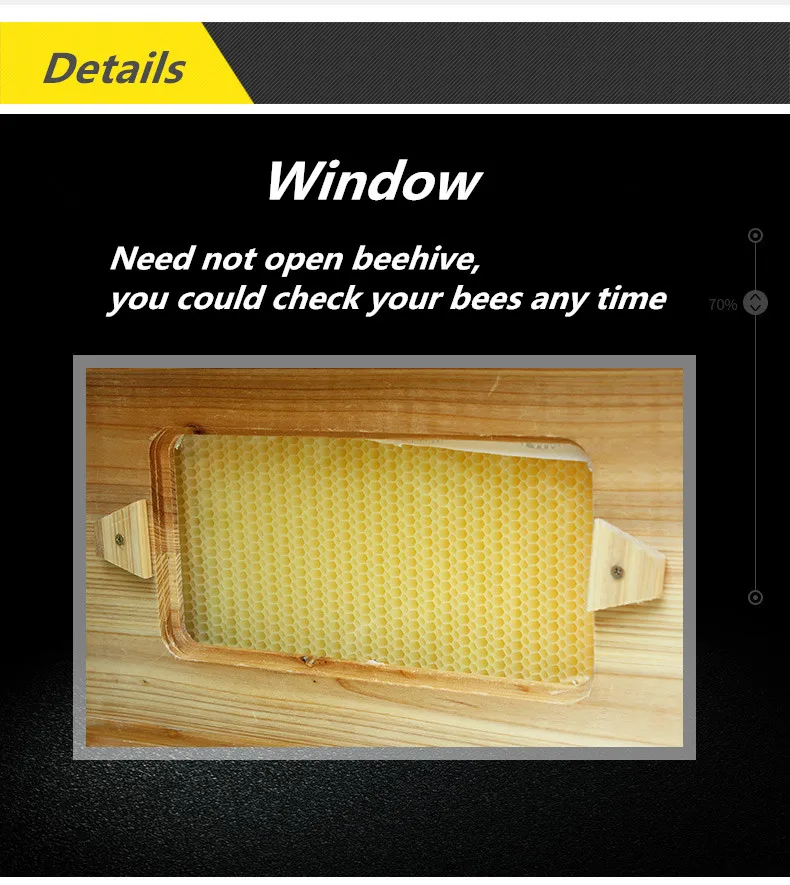 Automatic beehive with 7 pieces frame plastic honey outflow beehive honey comb full set