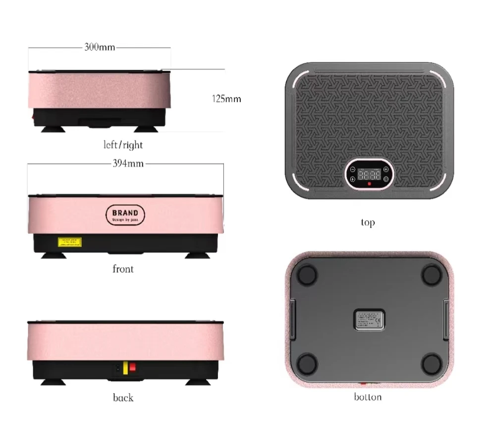 Crazy Fit Massage Body Shake Vibration Plate Exercise Machine Fat Burning Workout Vibration Plate