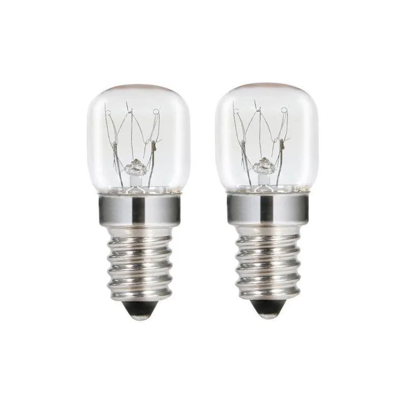 T22 15W 300 degree high temperature Oven bulb microwave bulb salt crystal bulb Nickel plated brass E14 Screw Base Pygmy Lamp