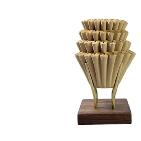 Wholesale  Universal corrugated Pour OV Shape  Coffee Filter Paper White/Brown Color Customized Packed Coffee Filter Paper