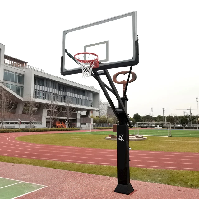 Wholesale Outdoor Inground Basketball Hoop In Ground Height Adjustable Basketball Hoops for School