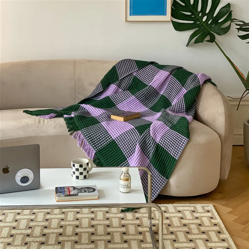 Turkish Blanket with 100% Cotton Soft Premium Breathable Organic Waffle Knit Blanket