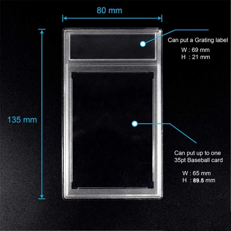 New Graded Card Case PS A Card Slab BGS Storage Stand Trading card Sports Baseball Football Basketball Gaming Collecting