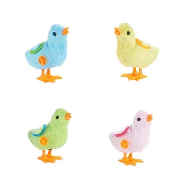 
Clockwork toy chicken cartoon plush toy chicken double wing big chicken educational toy for children 