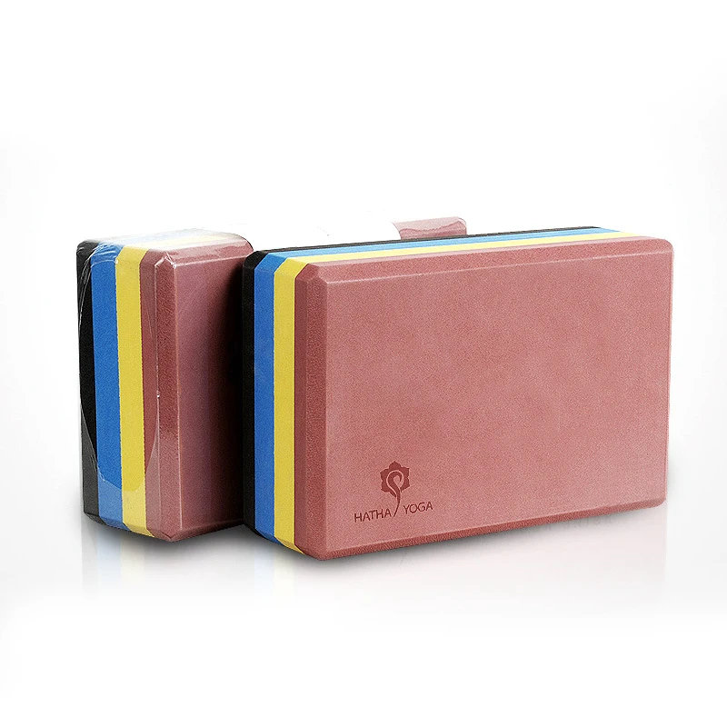 
New Listing Rainbow Color High Density Yoga Aid Eva Yoga Brick 