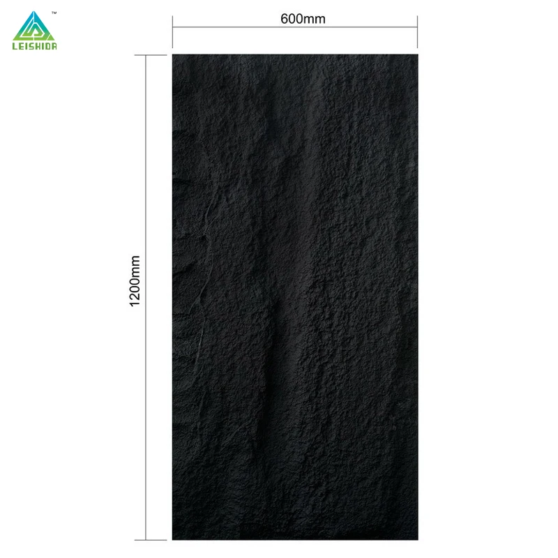 Factory Offers Black Mushroom Stone Faux Brick 3D Decoration Polyurethane PU Wall Panel Exterior Wall Wholesale Price Available
