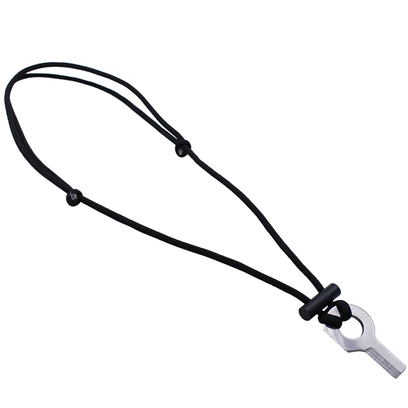 Набор для выживания на природе, стартер из магниевого кремня, шейный шнурок из Паракорда с железным стержнем