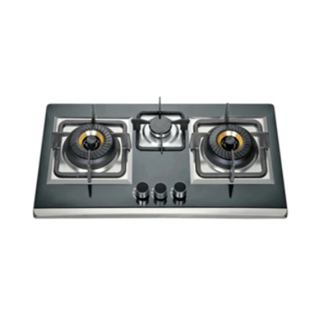 Estufa стекла закаленное защитное покрытие 3 горелки кухонная плита газовая plancha de cocina в случае утечки