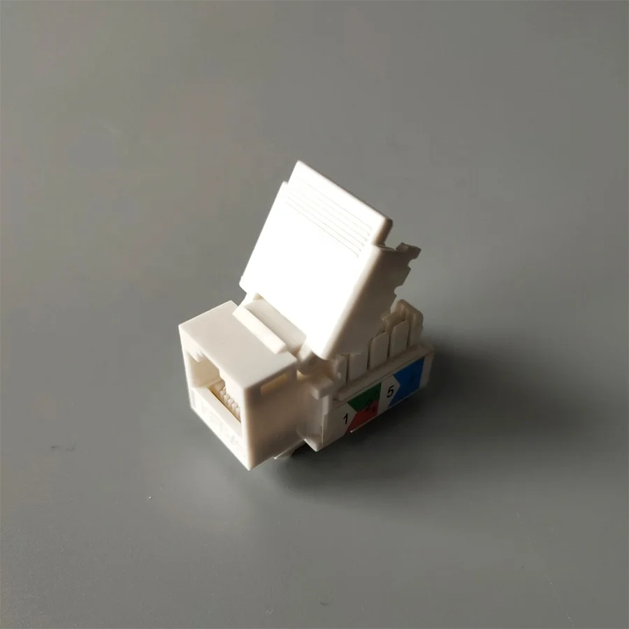 Двойной IDC UTP cat5e цифровой RJ45 T568B стандартный разъем keystone jack без