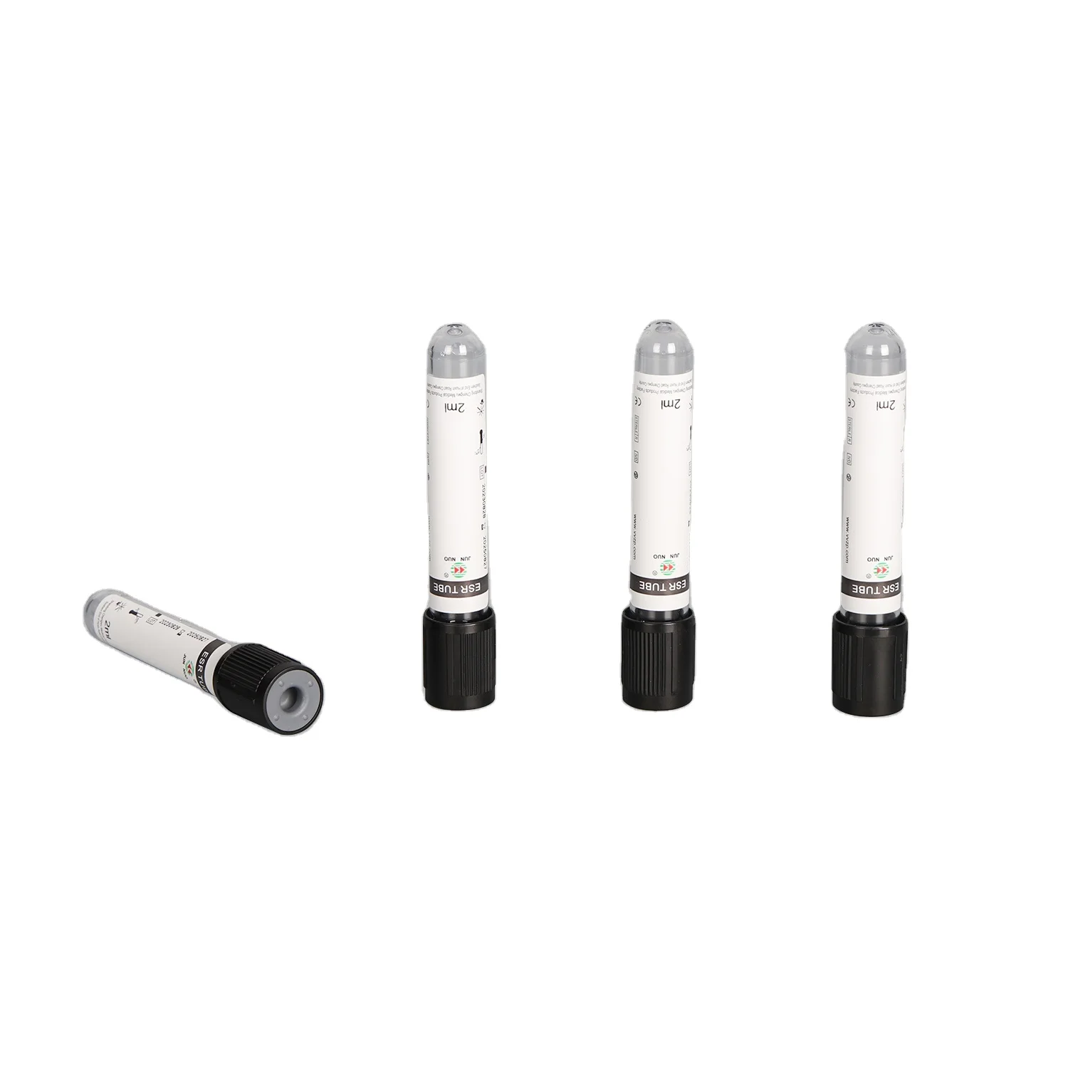 CE & ISO 13485 Certificate wholesale Medical Grade Disposable Black ESR Vacuum Blood Collection Tube