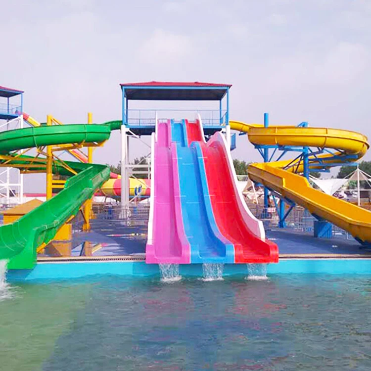 Factory Popular Swimming Pool China Factory Supply Long Fiberglass Water Slide
