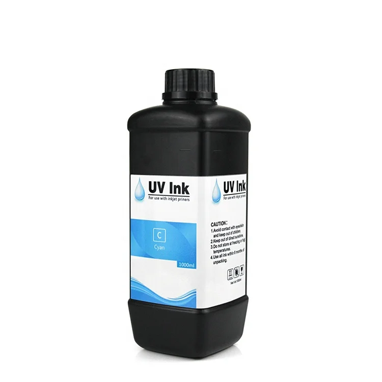 uv ink manufacturer 1000ml/bottle uv invisible ink for inkjet printer  hard soft ink CMYKW color for XP600 dx5 dx7