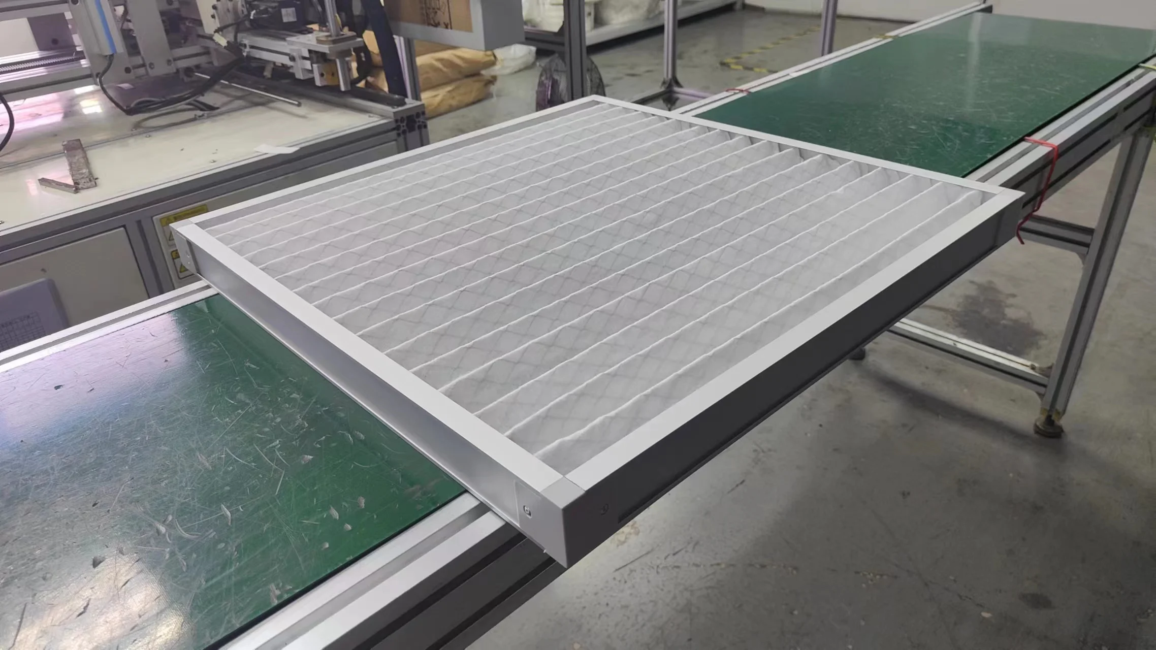 24x24x2 Primary Efficiency 85% F7 F8 F9 MERV 12 13 14 air filter galvanized steel frame yellow media