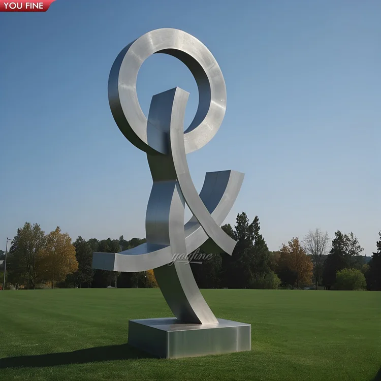 Modern Outdoor Art Decorative Stainless Steel Abstract Statue