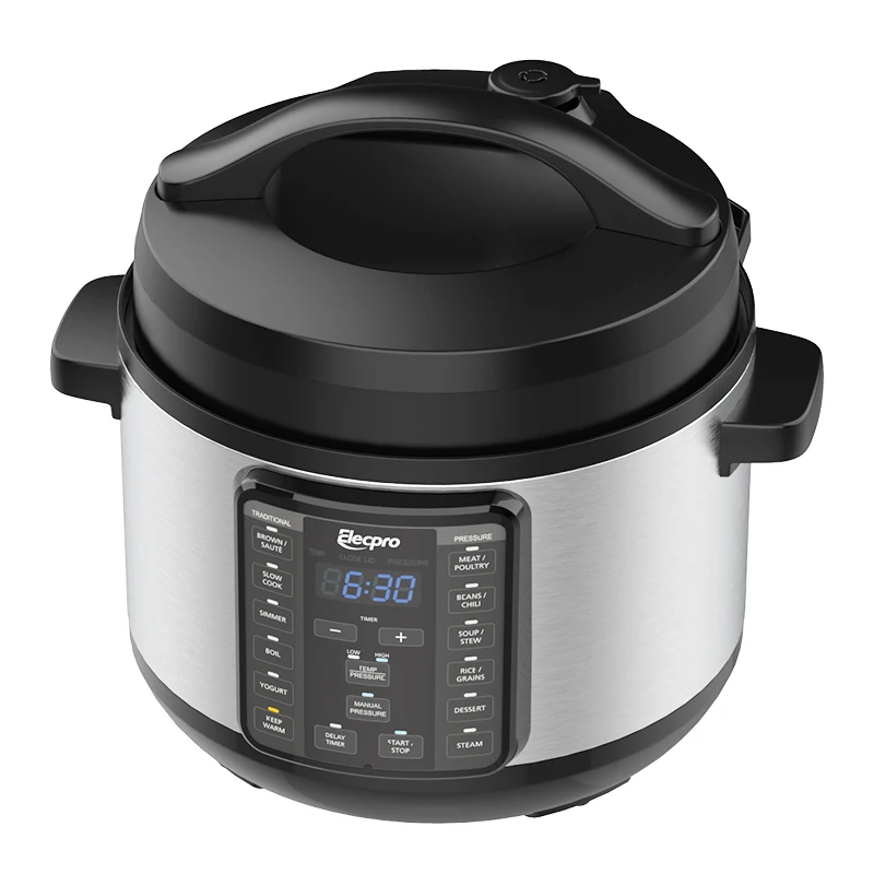 10 in 1 Multifunctional LED Display 4 Quart 4L capacity Non-Stick Stainless Steel 60kPa Household Electric Pressure Cooker
