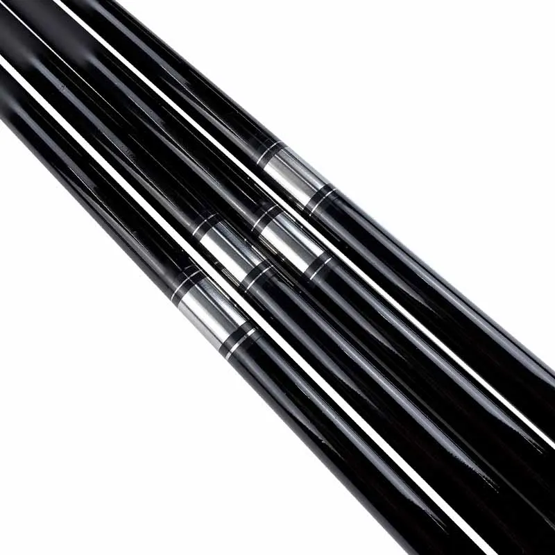 Hot Sale Black Grey Stainless Steel Joint 13mm 57 Inch Length Billiard Cues 1/2 Billiard Carbon Fiber Pool Cue Sticks