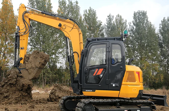 Новый 9Ton небольшой гусеничный экскаватор 909ECR со всей гидравлической системой