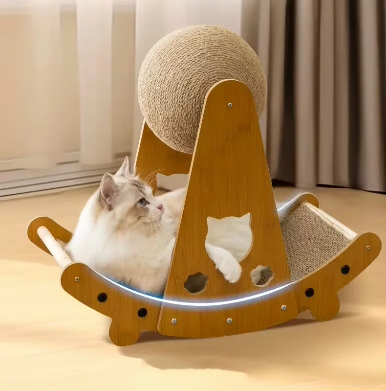 Wholesale Cat scratch board wear-resistant vertical sisal ball cat claw board cat nest integrated claw grinder sofa
