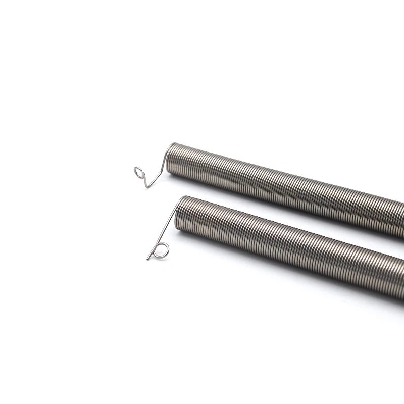 OEM custom music wire garage door spring motor brush small long flexible double hook tension springs