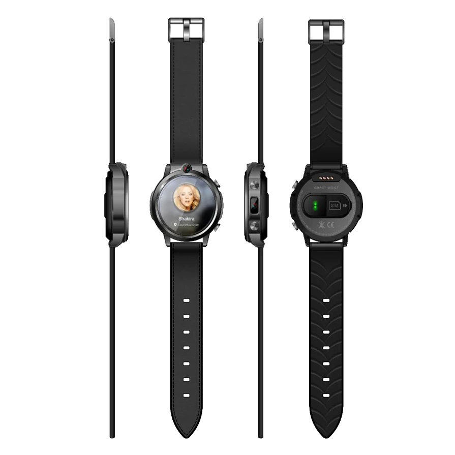 Janus 3GB+32GB 4G LTE GPS Video Calling Smartwatch 1.6 inch Android 7.1 MTK6739 1.25GHz 5MP Dual Camera Smart Watch New Arrived