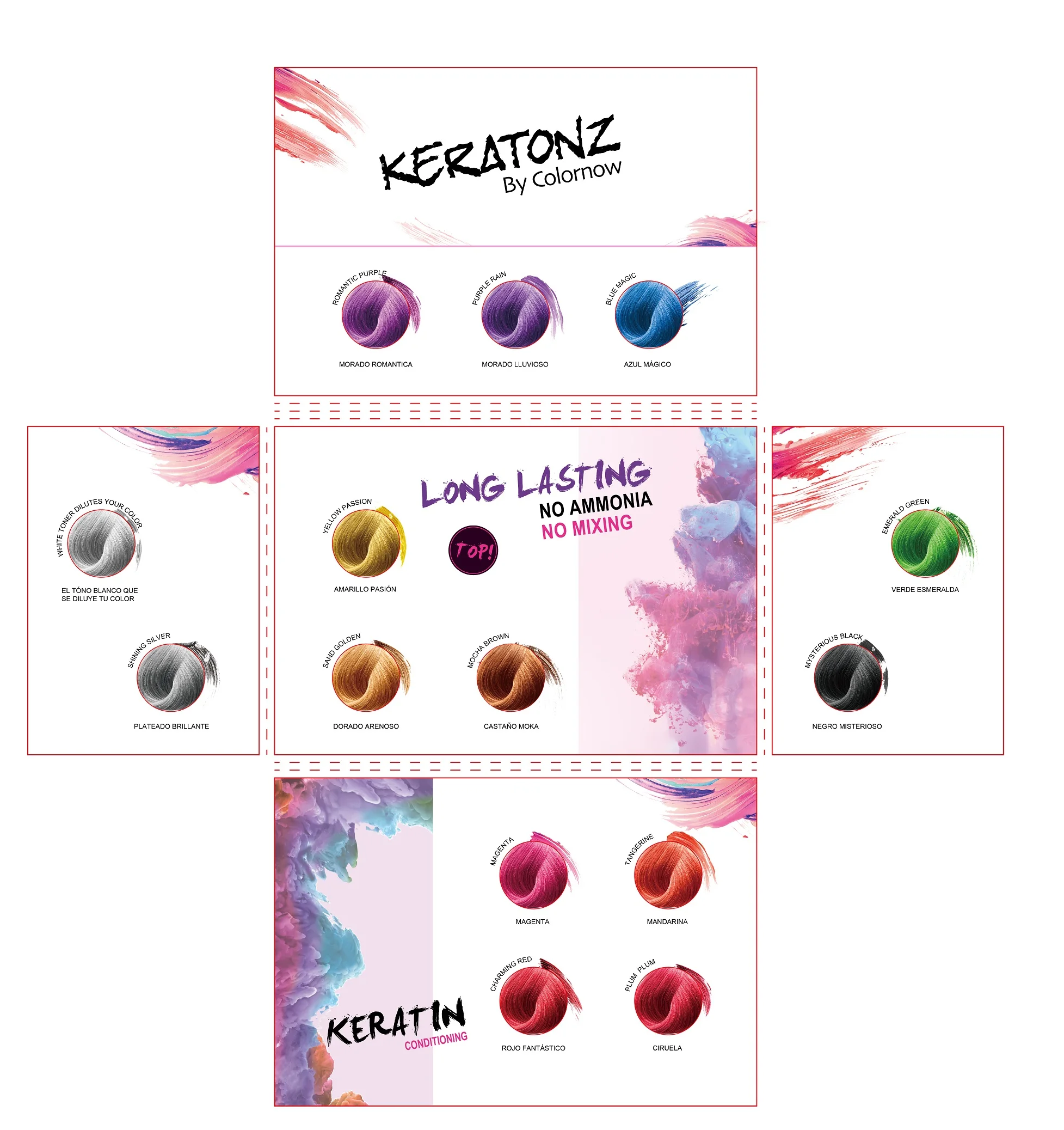 Keratonz Semi Permanent Hair Color Dye