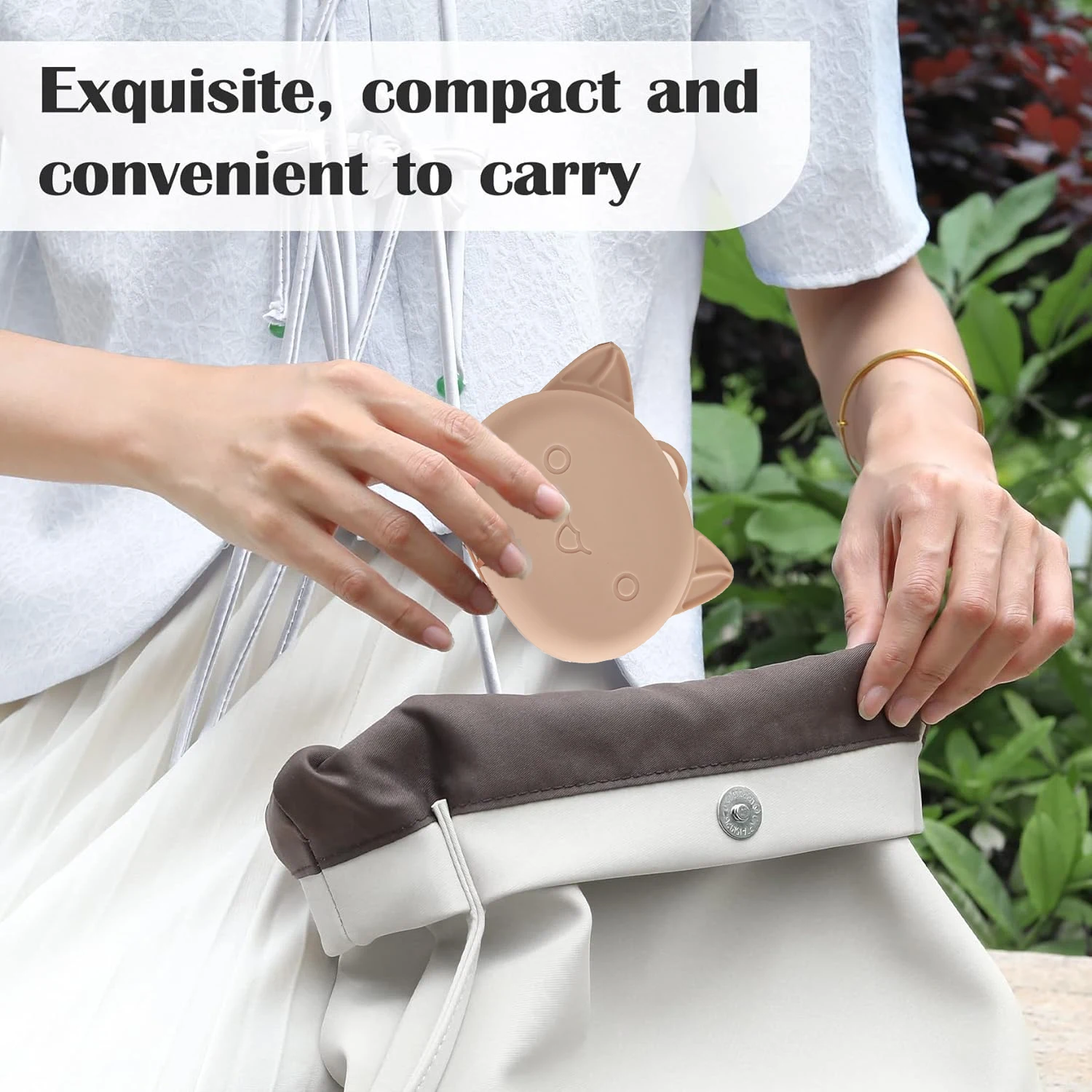 Skin-Friendly Make Up Puff Case Portable Powder Puff Bag Silicone Powder Puff Holder For Triangle Powder