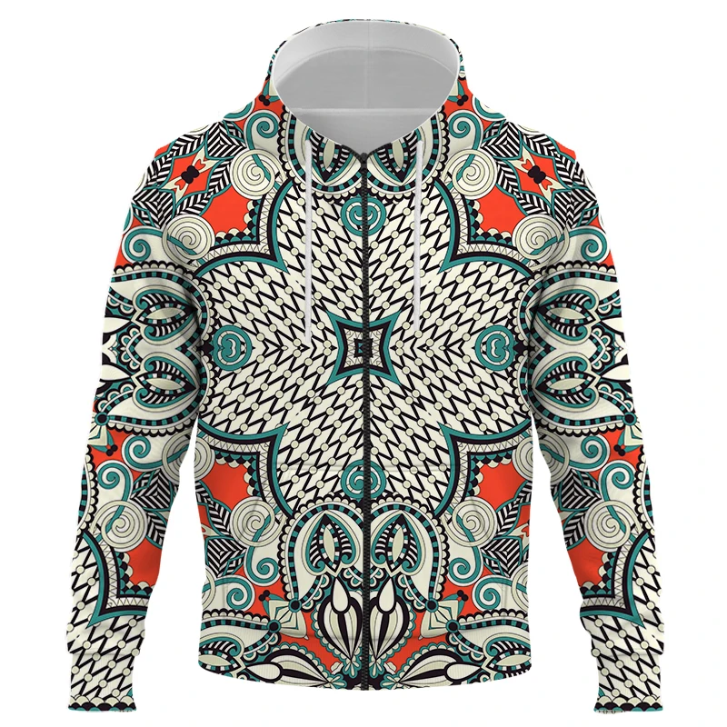 Russian style zipper hoodies Clothing Harajuku brand Sweatshirts Men Retro 3d Print Hooded Pullover Unisex Clothing Custom Overs