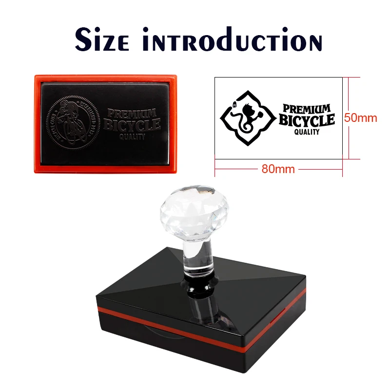 Rectangular photosensitive seal material factory wholesale customized name logo flash office stamp