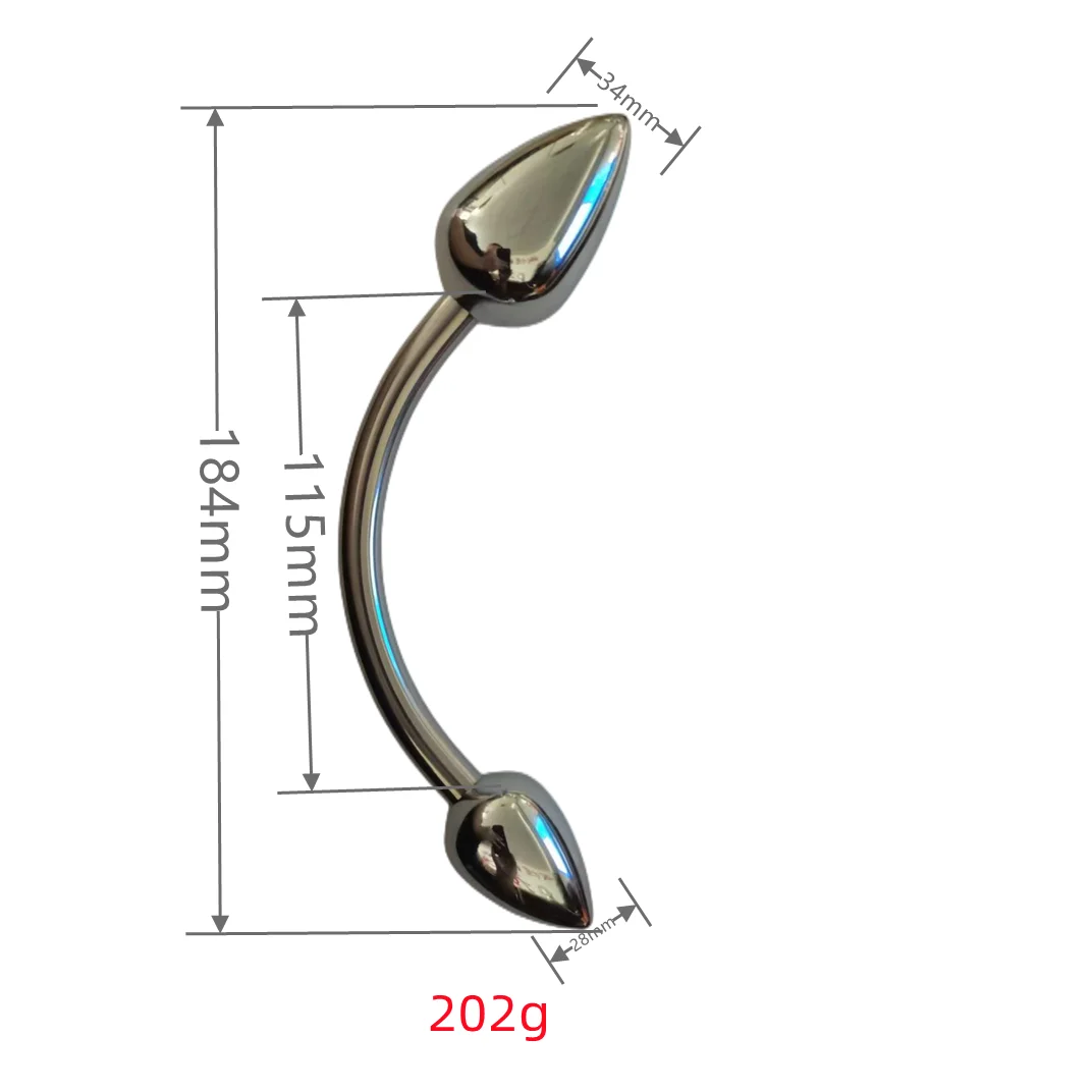 2022 hot selling double headed metal anal plug toys anal plug for men and women