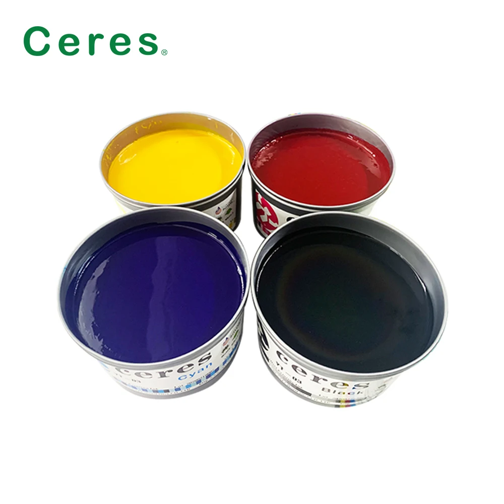 Ceres Advanced Sheet-fed Offset Printing Ink , Offset CMYK 4 Color Ink Manufacturer