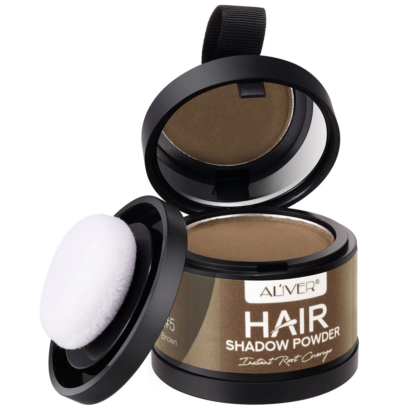 ALIVER instantly camouflages roots water resistant highly pigmented hair fibre powder,hair line powder,hair volume powder
