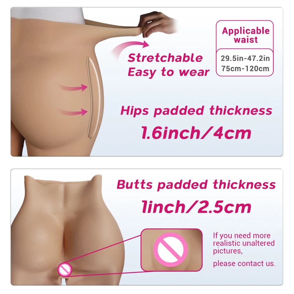 Long Woman Bbl Buttocks And Hips Enhancer Pads Pants Silicone Woman Shapewear Huge Bum Shaper
