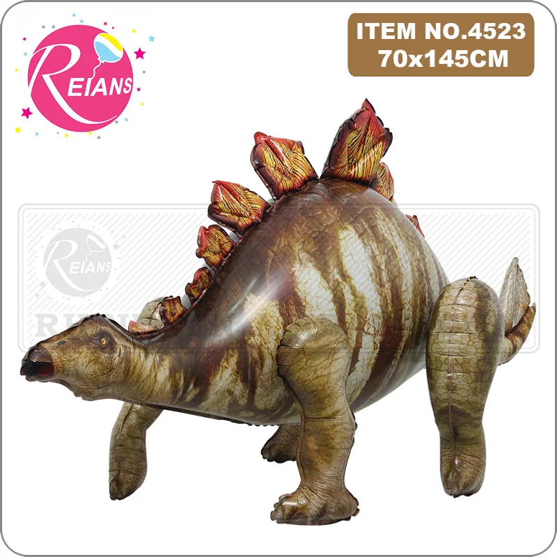 Giant Simulation Dinosaur Scorpion Balloon 4D Assembly Standing Triceratops Foil for Boy Birthday Jungle Party Decor